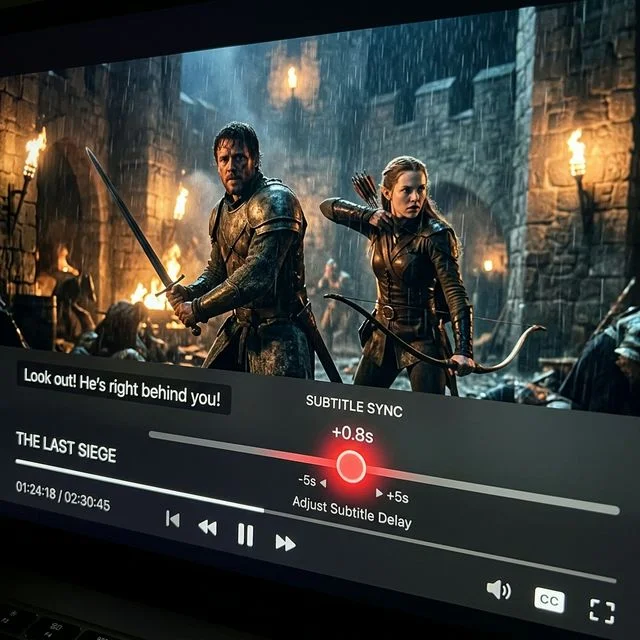 FilmTV APK subtitle synchronization offset feature