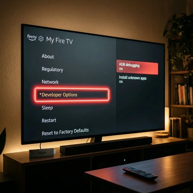 Firestick Developer Options Menu Unlocked